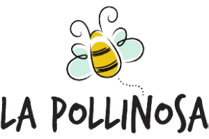 Logo dell'azienda La Pollinosa con ape stilizzata